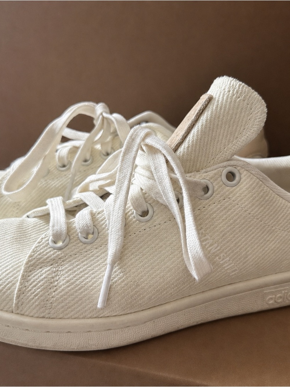 Adidas Stan Smith Off-White Canvas Sneakers Women’s Size 6